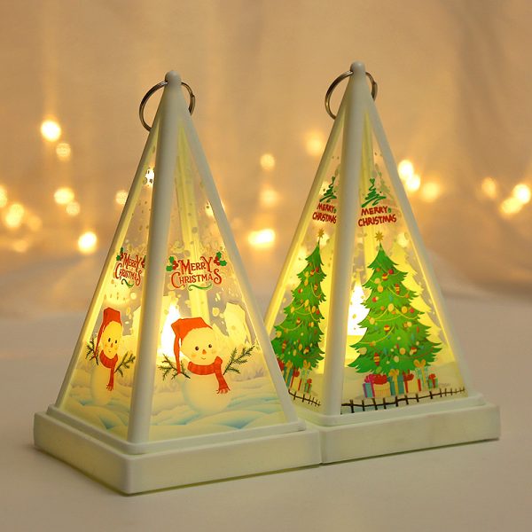 Christmas Night Light – Snowman, Santa & Tree Lantern