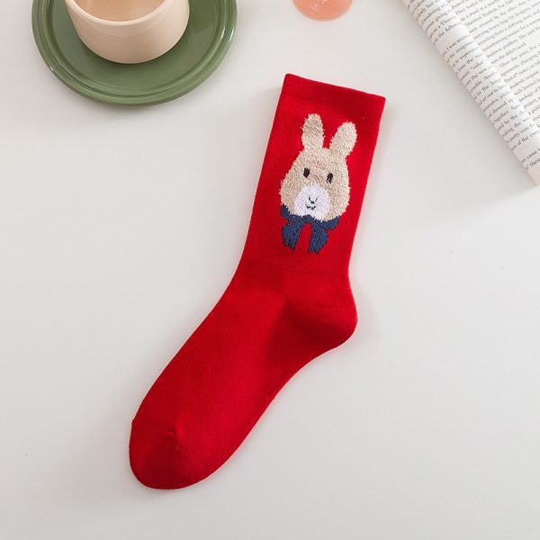 Christmas Socks for Women – Cotton Rabbit & Check Designs