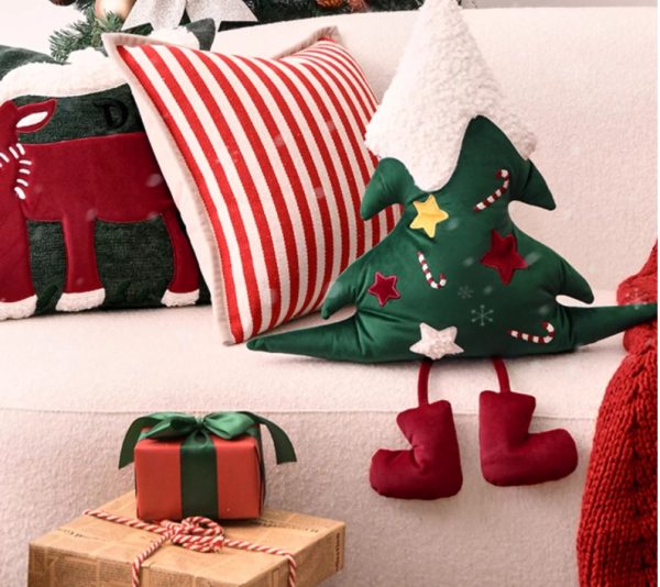 Christmas Tree Cushion – Shaped Plush Pillow